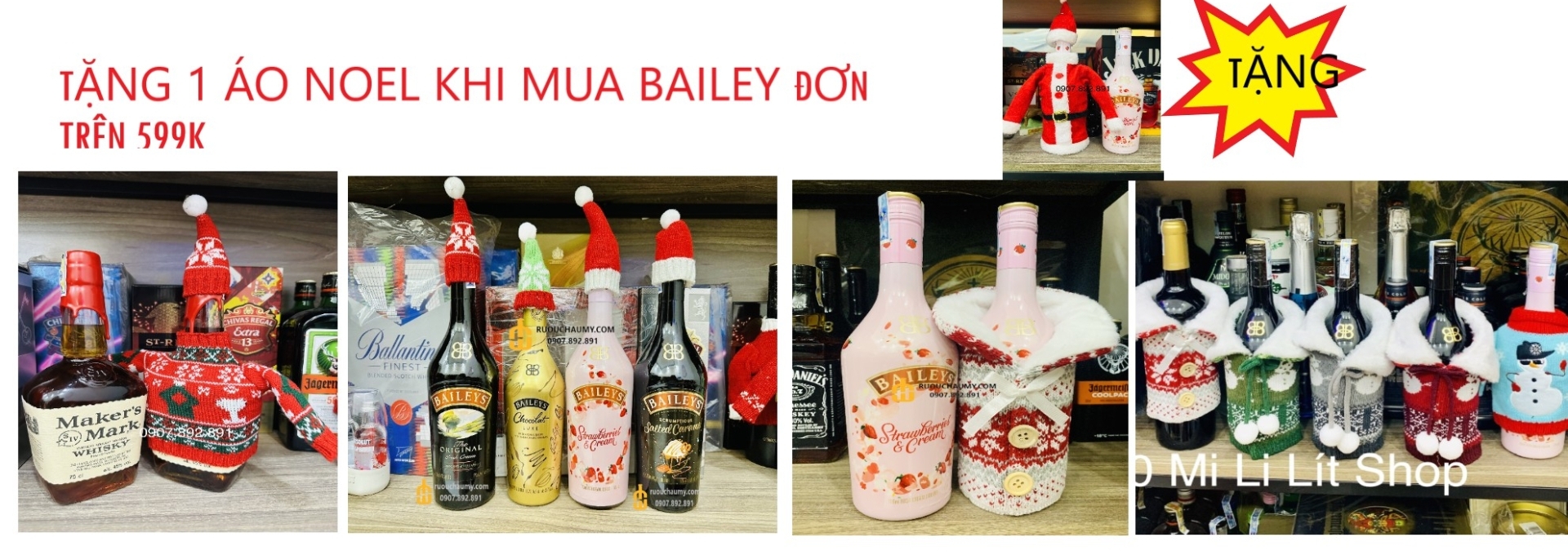 Combo Bailey và Áo giáng sinh