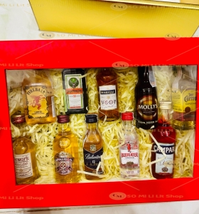 Hộp Quà 10 Chai Rượu Mini 50ml - 