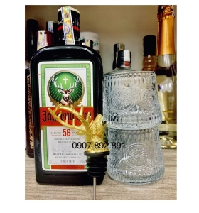 COMBO JAGERMEISTER 700ML + 2 LY THỦY TINH + 1 VÒI RÓT RƯỢU