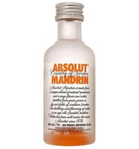 Vodka Absolut Mandrin mini 50ml