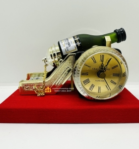 Bottle Mini Liquor Napoleon Grandgoiser in a Clock